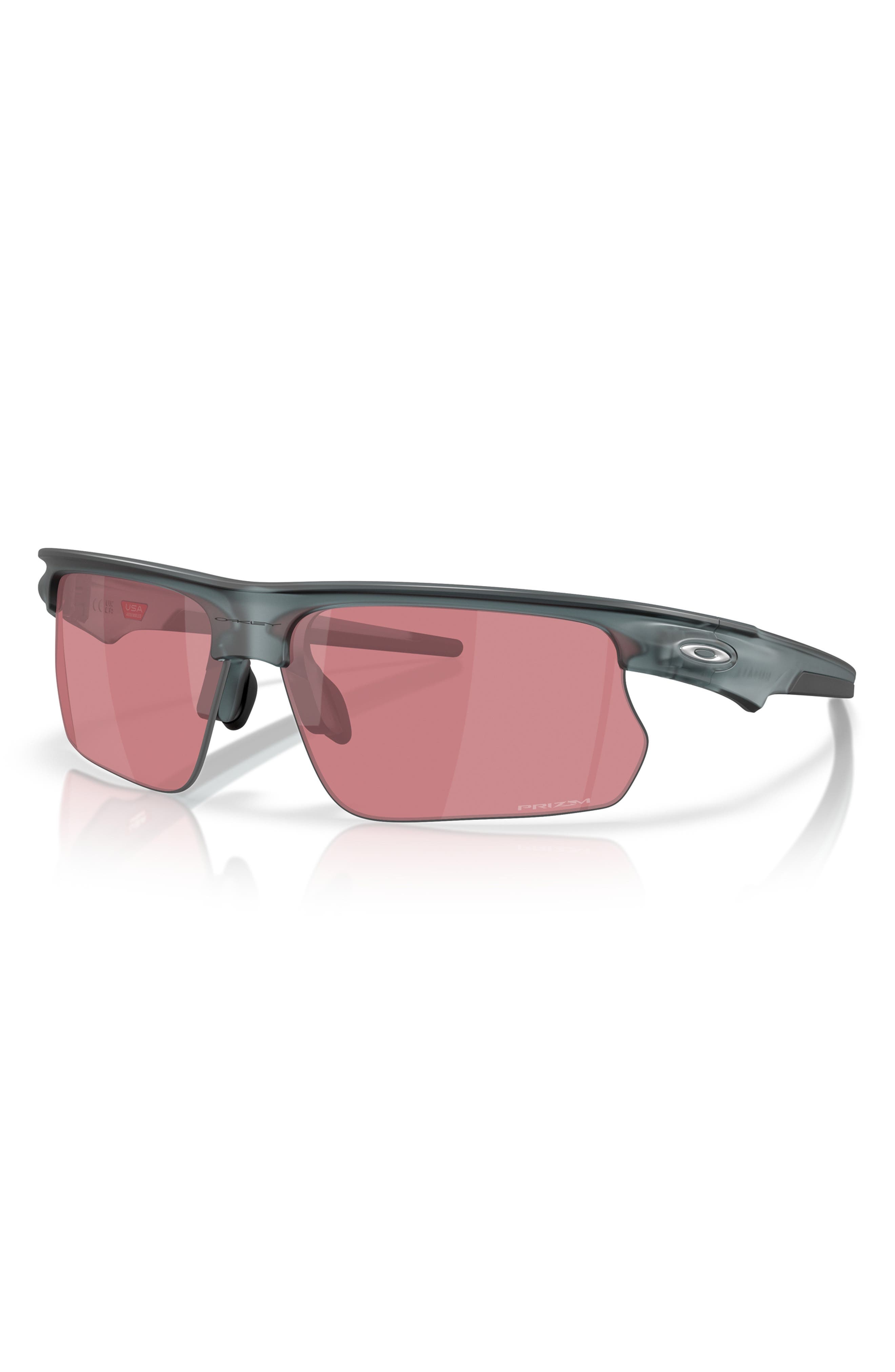 Oakley Bisphera 68mm Prizm™ Gradient Oversize Rectangular Sunglasses in Matte Crystal Black at Nords - 2