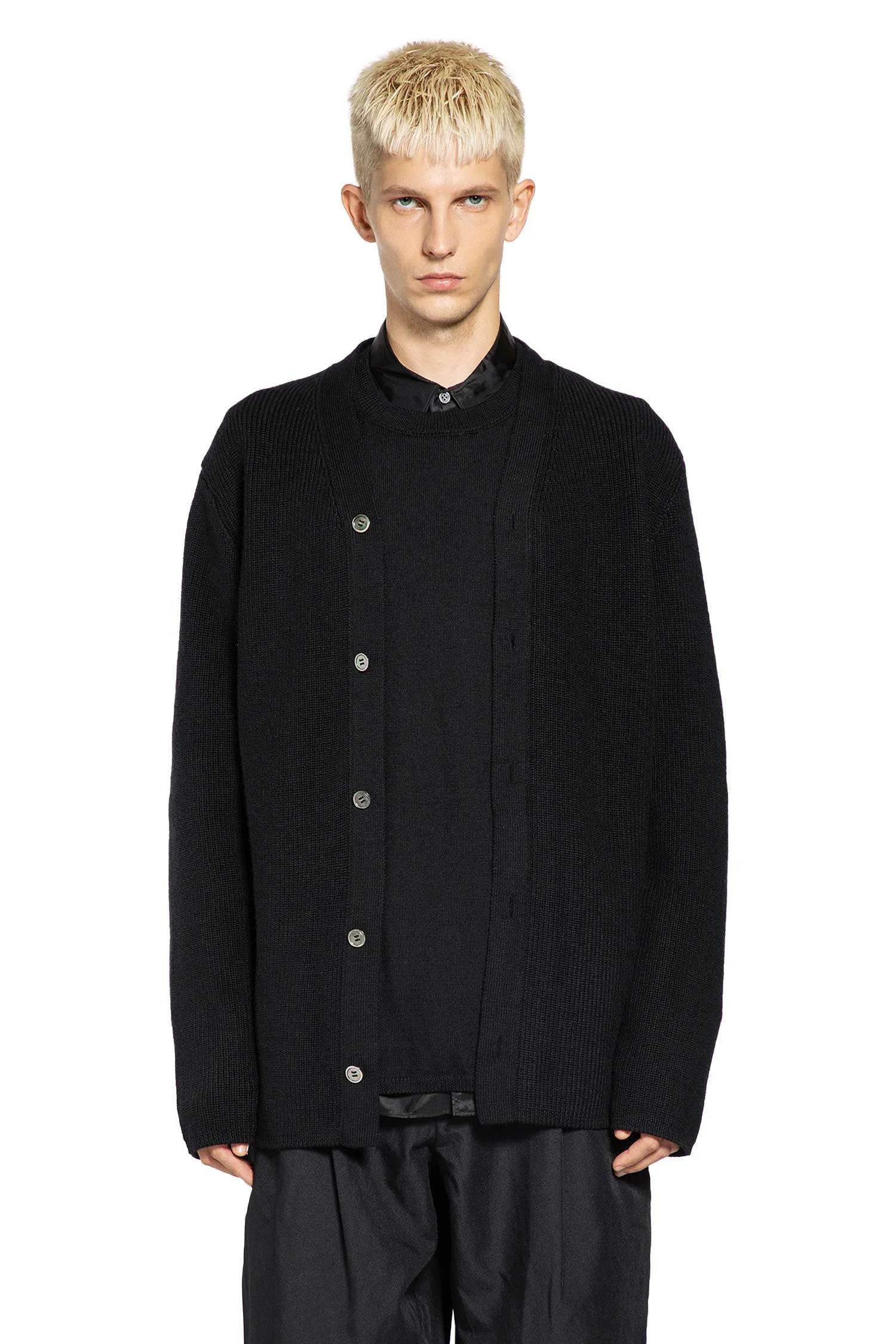Comme Des Garcons Homme Plus Man Black Sweatshirts - 1