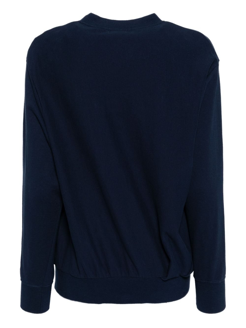 draped sweatshirt - 2