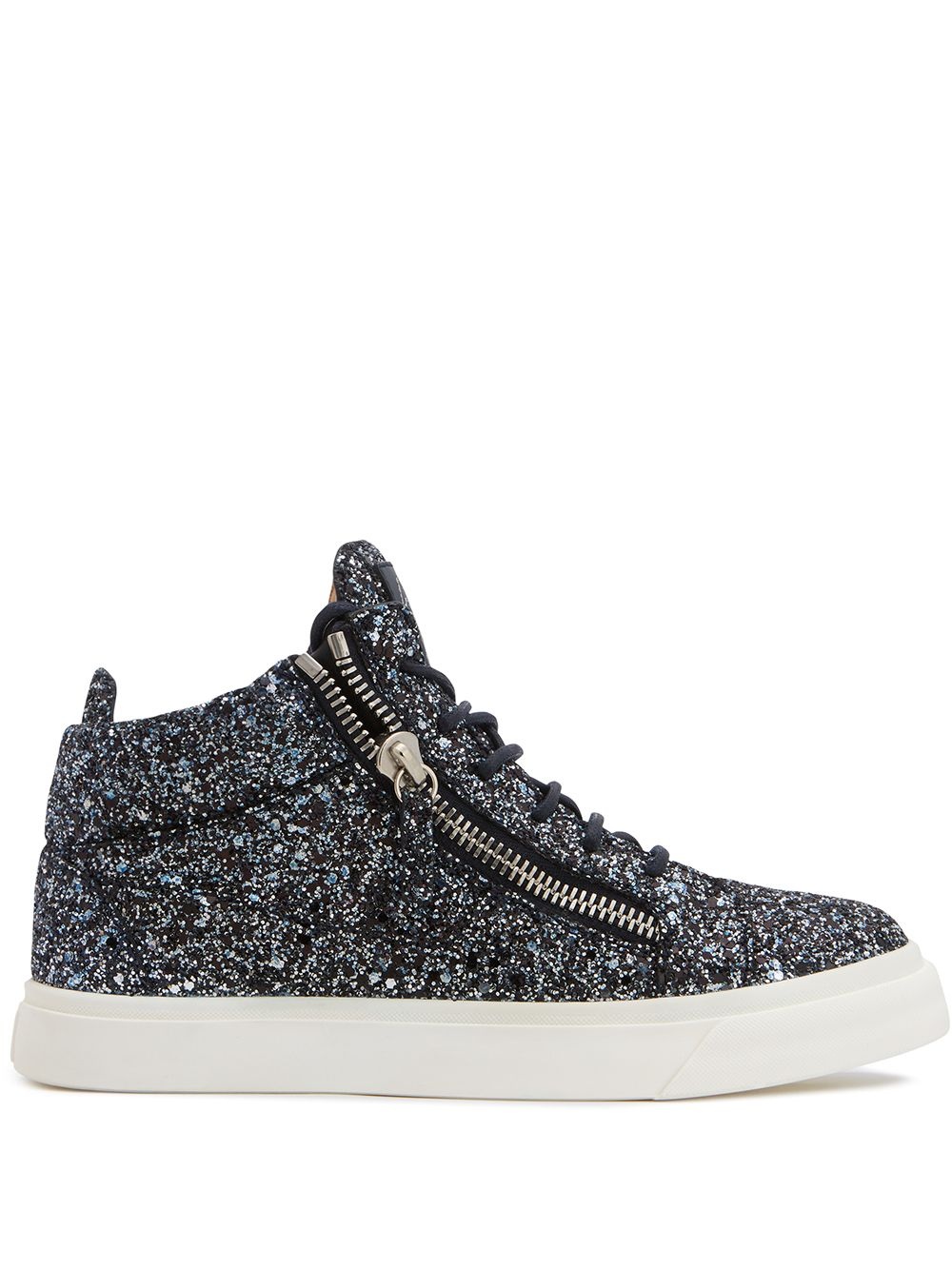 Kriss high-top glitter sneakers - 1