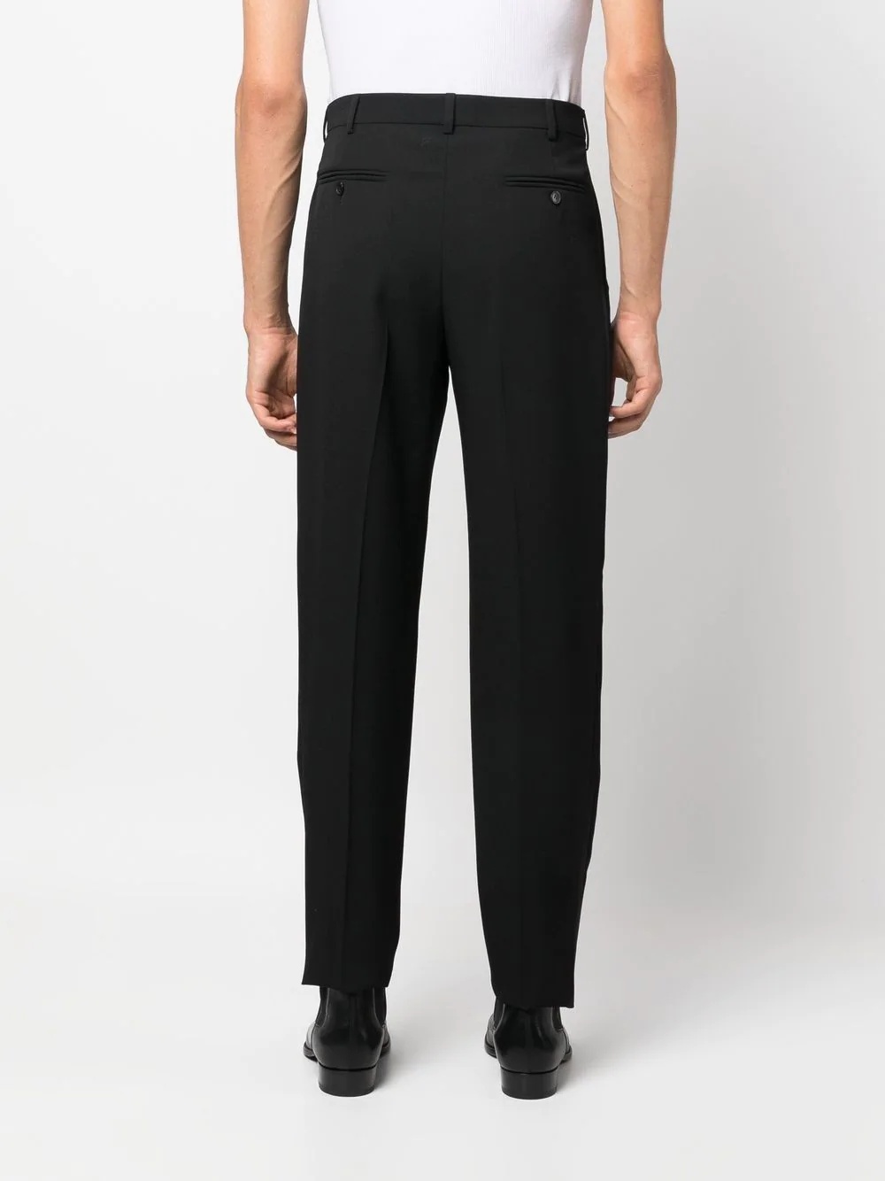 straight-leg tailored trousers - 4