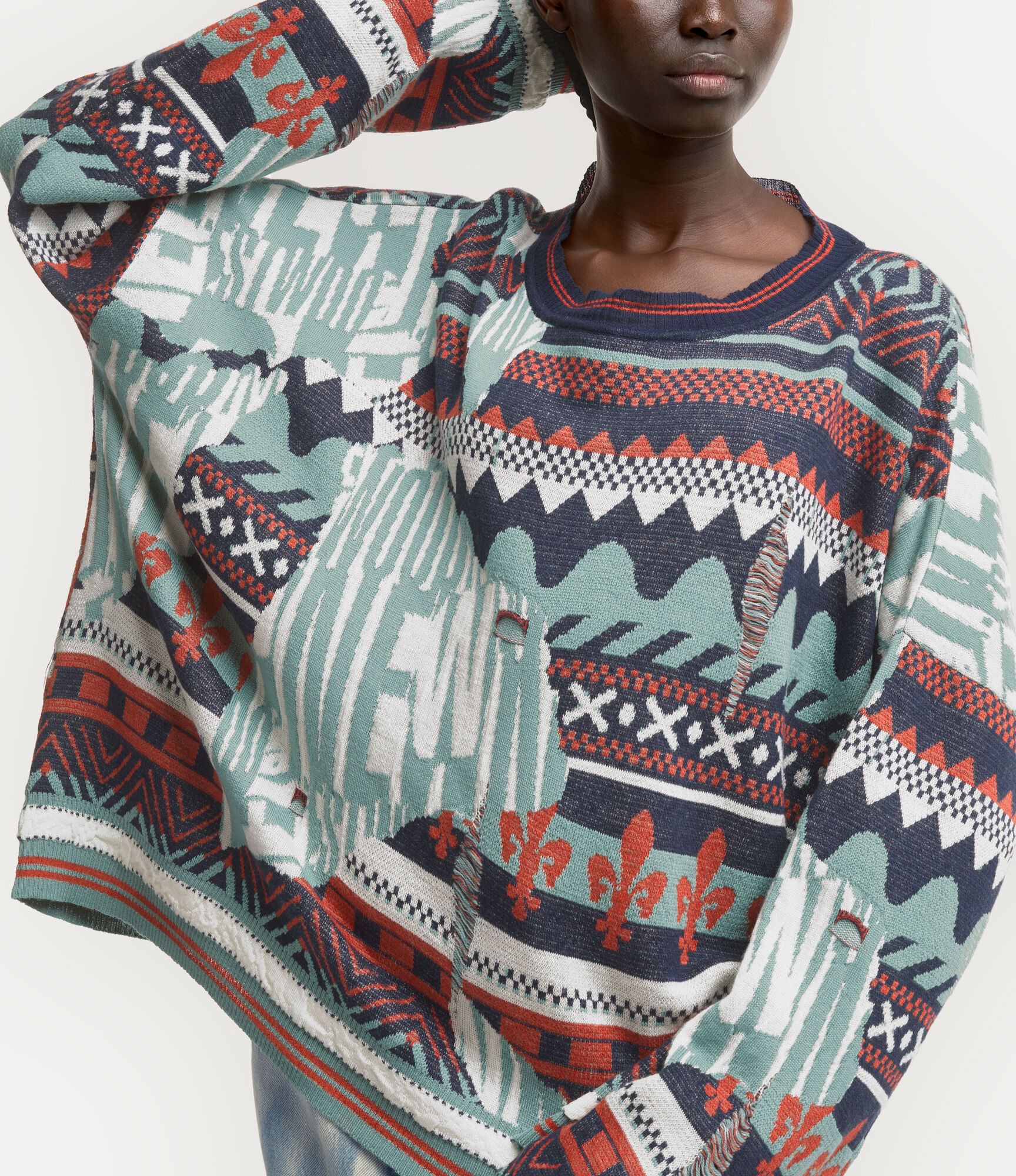 BROKEN FAIR ISLE JUMPER - 4