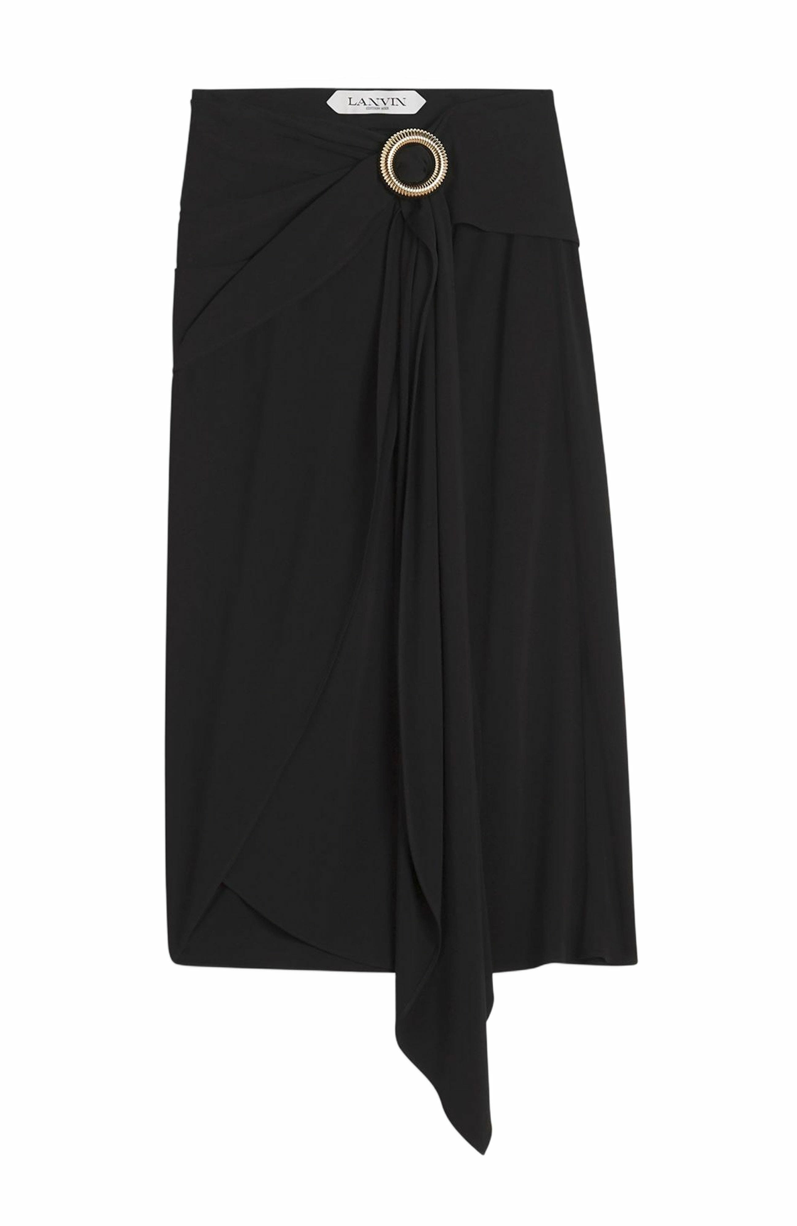 Lanvin MÉLODIE WRAP SKIRT in Black at Nordstrom - 2
