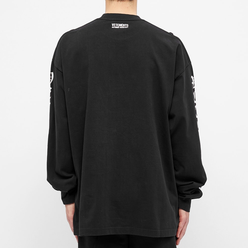 VETEMENTS Long Sleeve Skull Mask Tee - 6