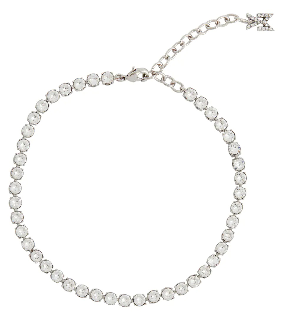 Tennis crystal-embellished anklet - 1