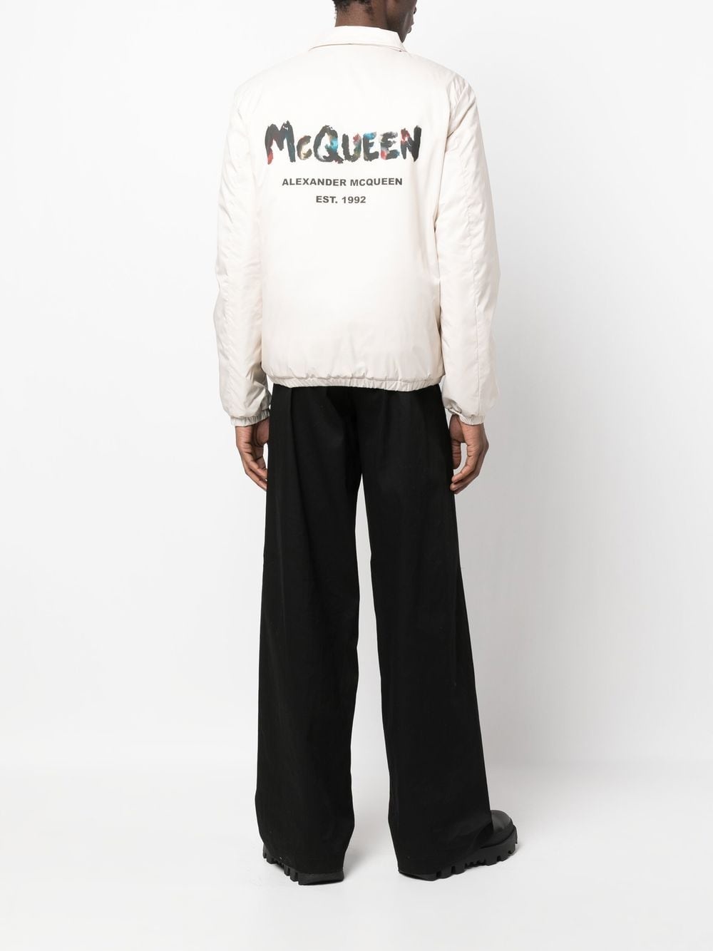 logo-print bomber jacket - 2