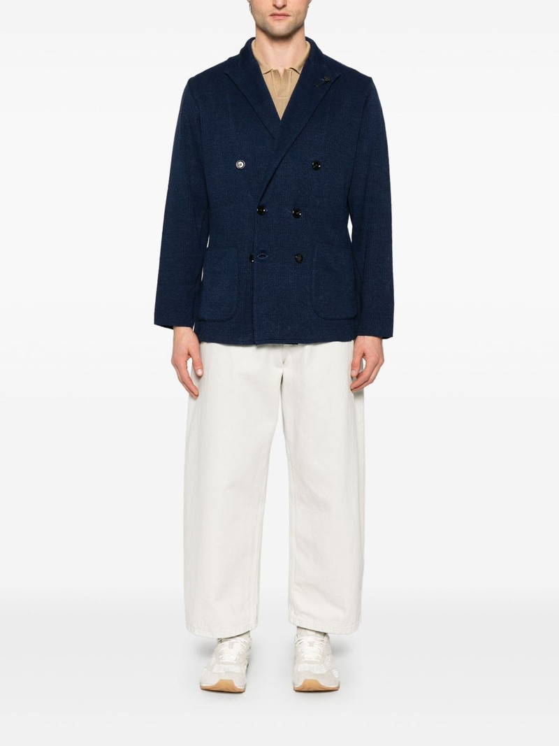 LARDINI double-breasted blazer outlook