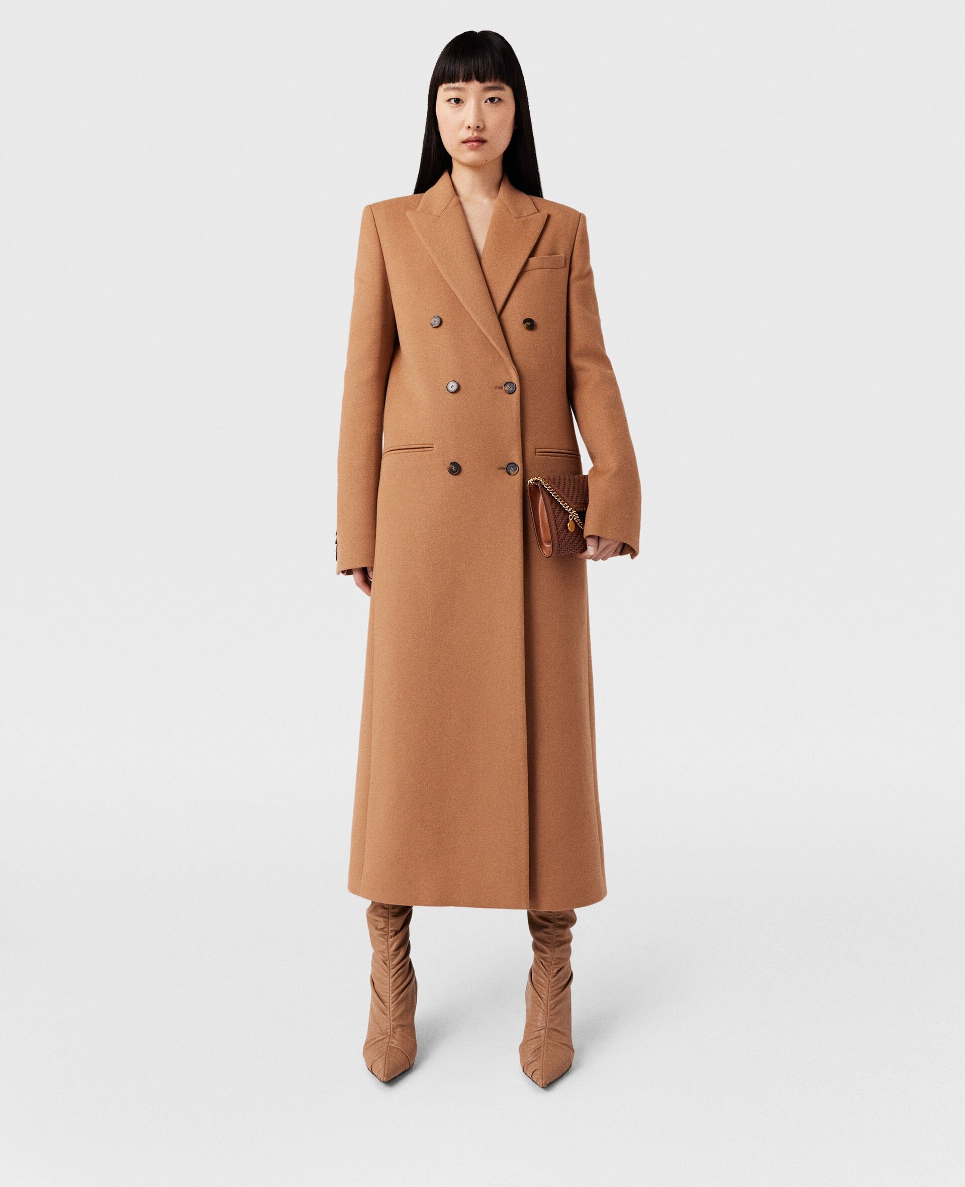 Double Breasted Longline Coat - 5