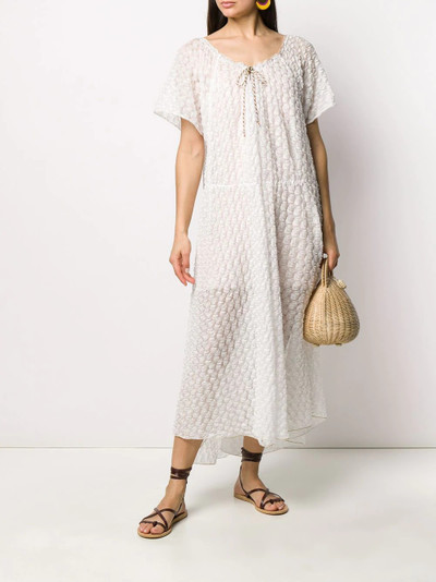 Missoni textured tie neck dress outlook