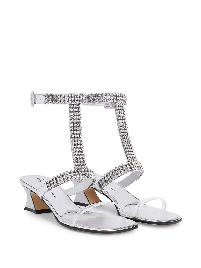 Devine crystal 45mm sandals - 2