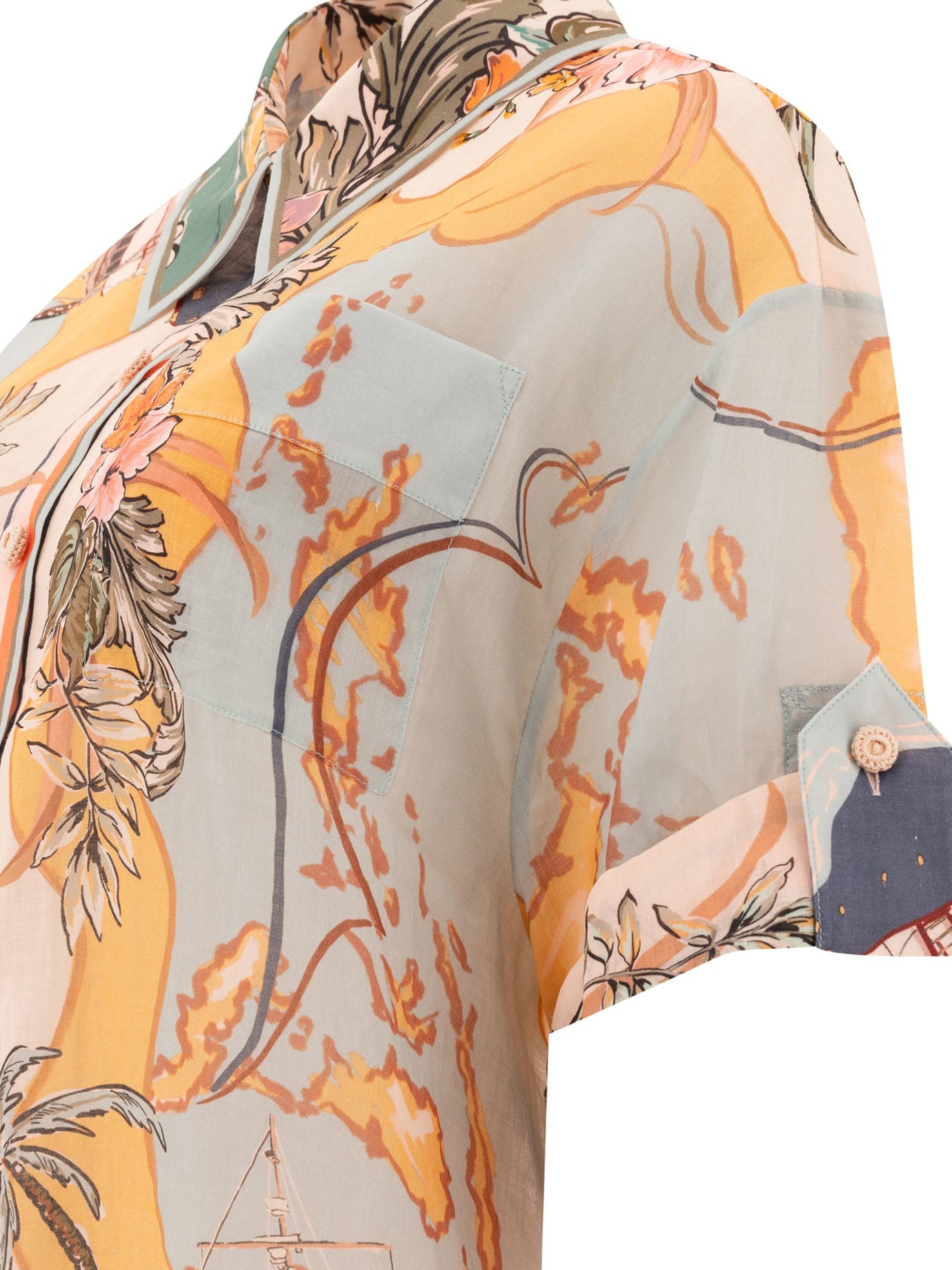 Zimmermann Shirts Light Blue | wananluxury | REVERSIBLE