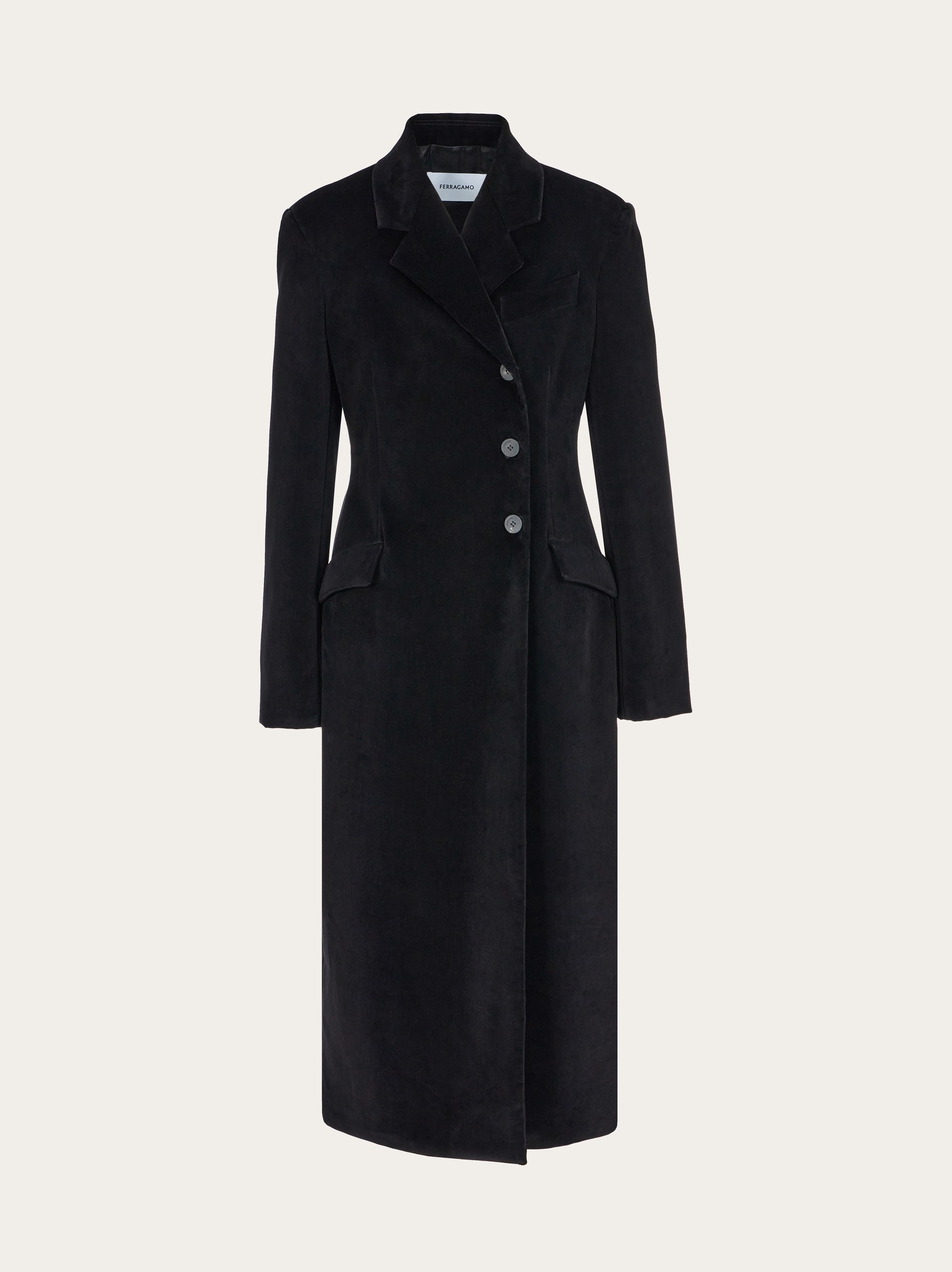 Flock velvet coat - 1