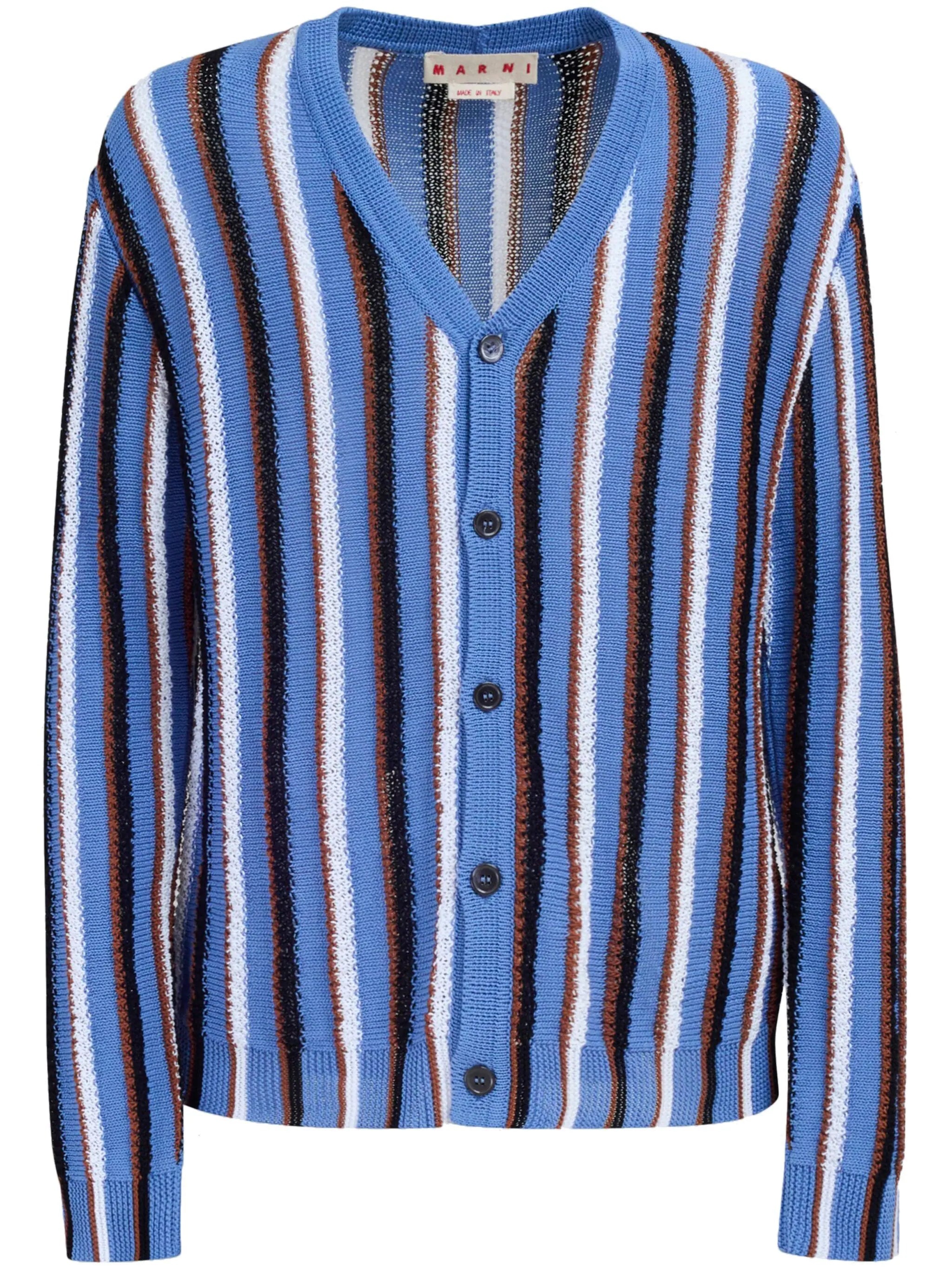 MARNI Men Cotton Knit Cardigan - 5