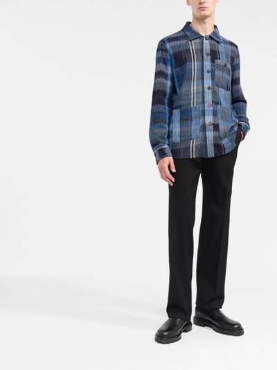 Missoni zig-zag plaid-patterned shirt outlook