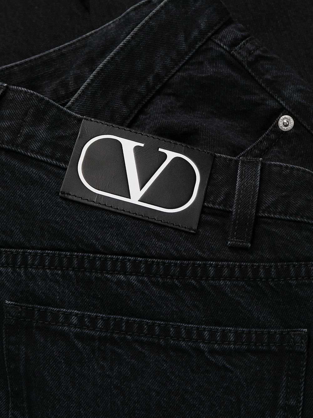 logo-patch slim-cut jeans - 7