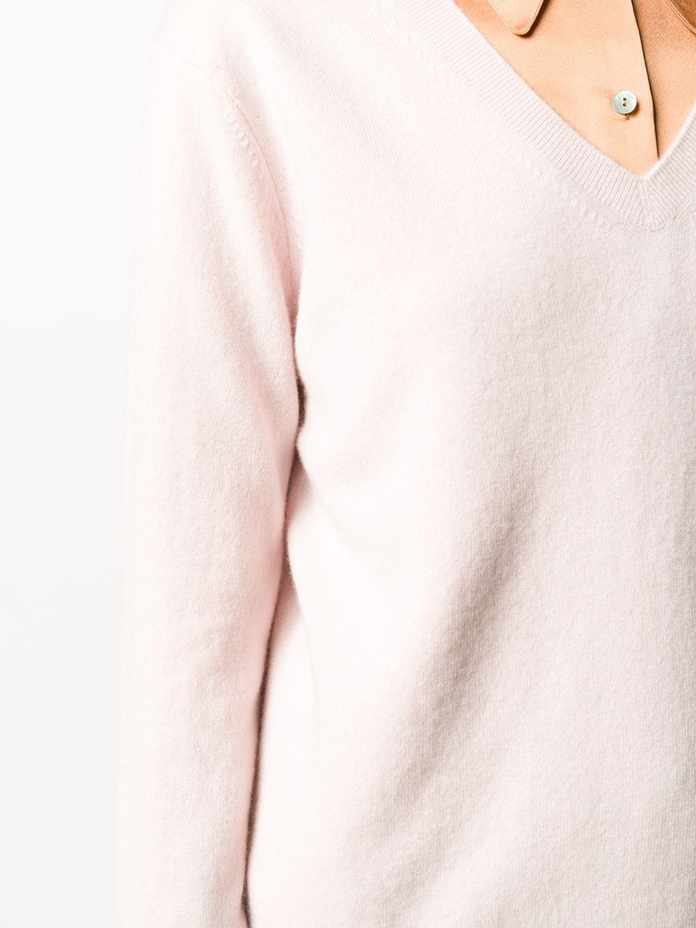 V-neck cashmere jumper - 5