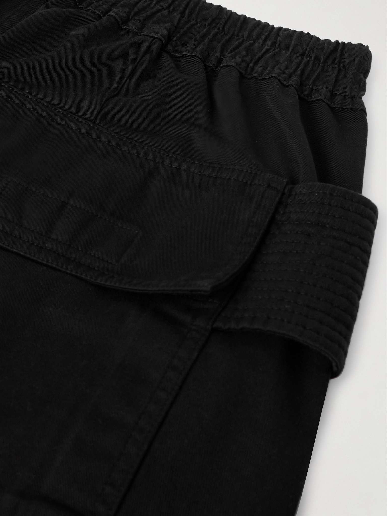 Rick Owens DRKSHDW Creatch Wide-Leg Cotton-Twill Drawstring