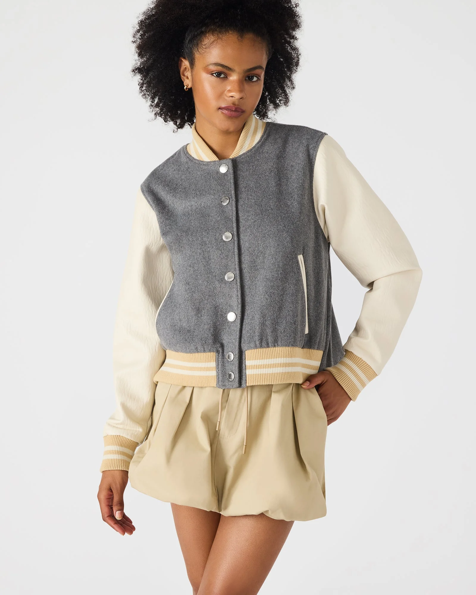 ROONEY JACKET HEATHER GREY - 1