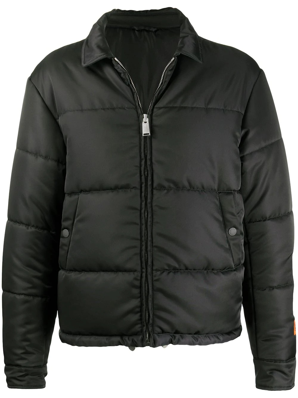 zip-up padded jacket - 1