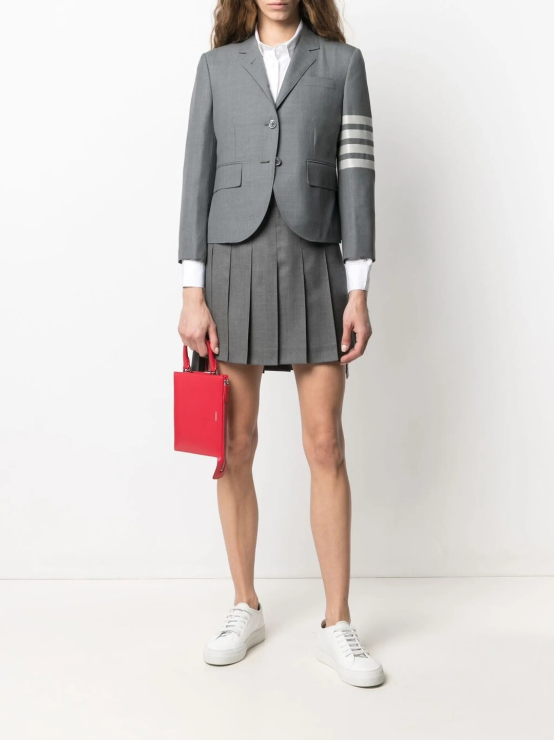 Plain Weave 4-Bar High Armhole Sport Coat Women - 2
