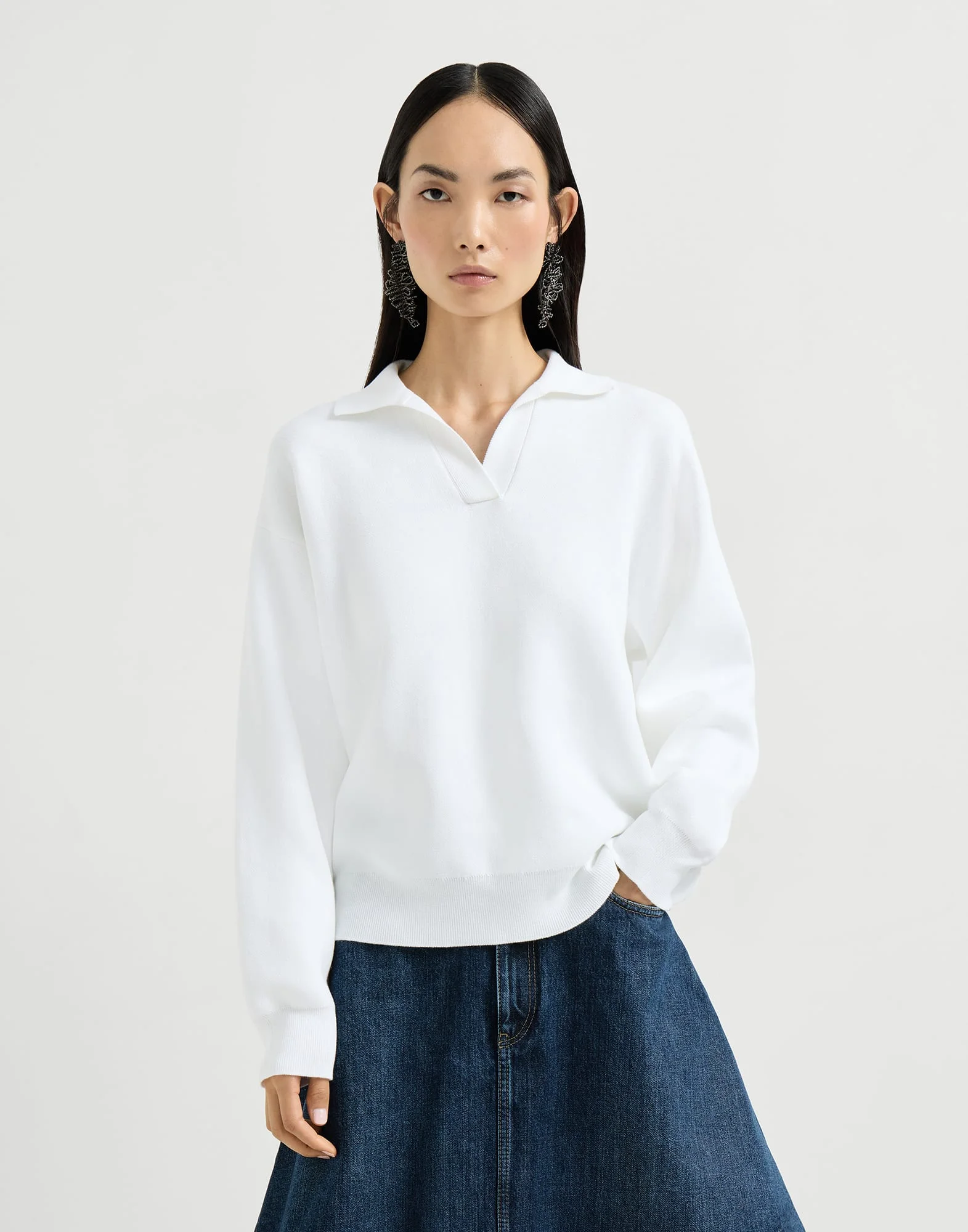 Cotton double knit polo shirt - 1