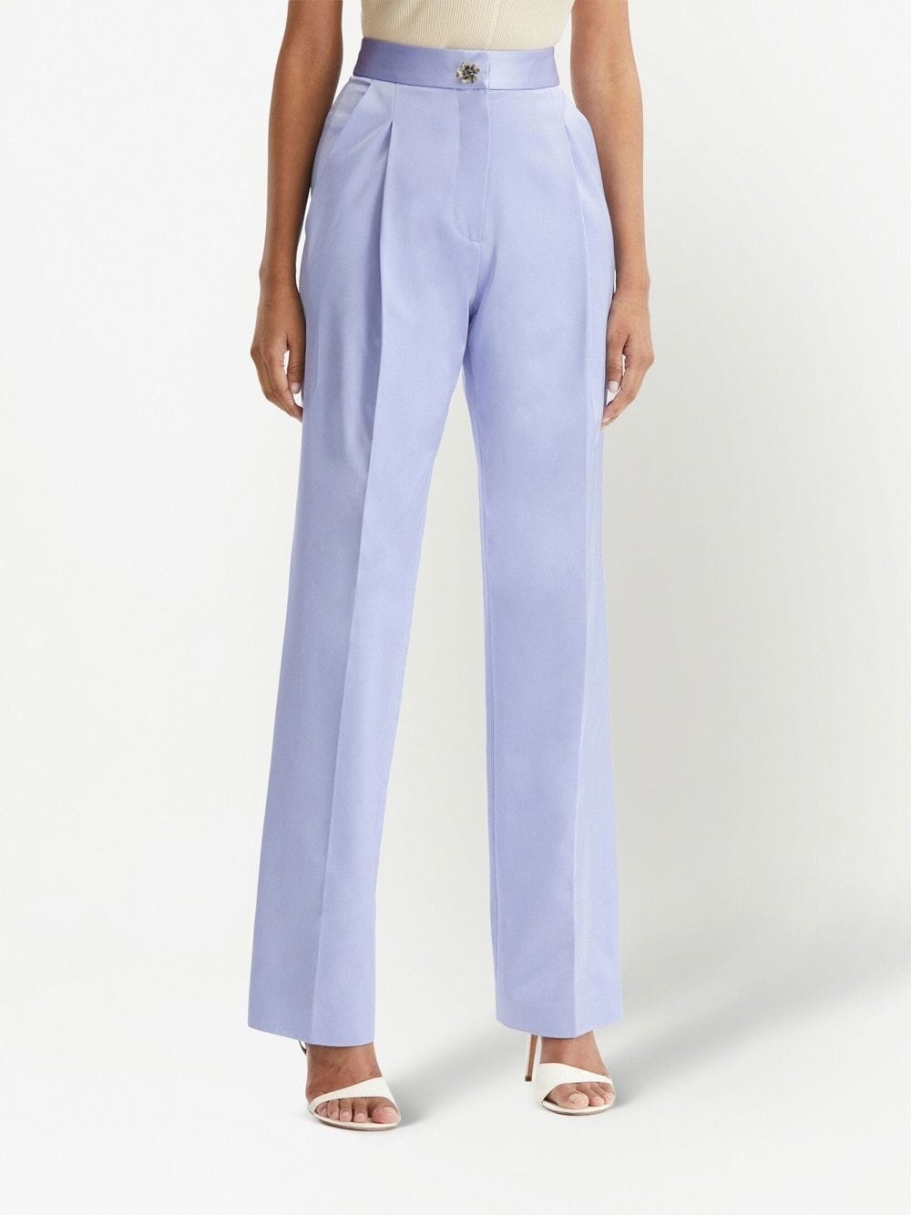 straight-leg tailored trousers - 3