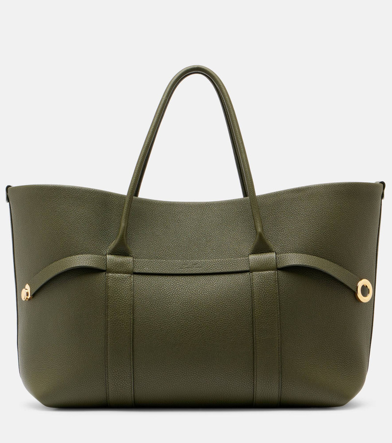 Ghiera Large leather tote bag 1