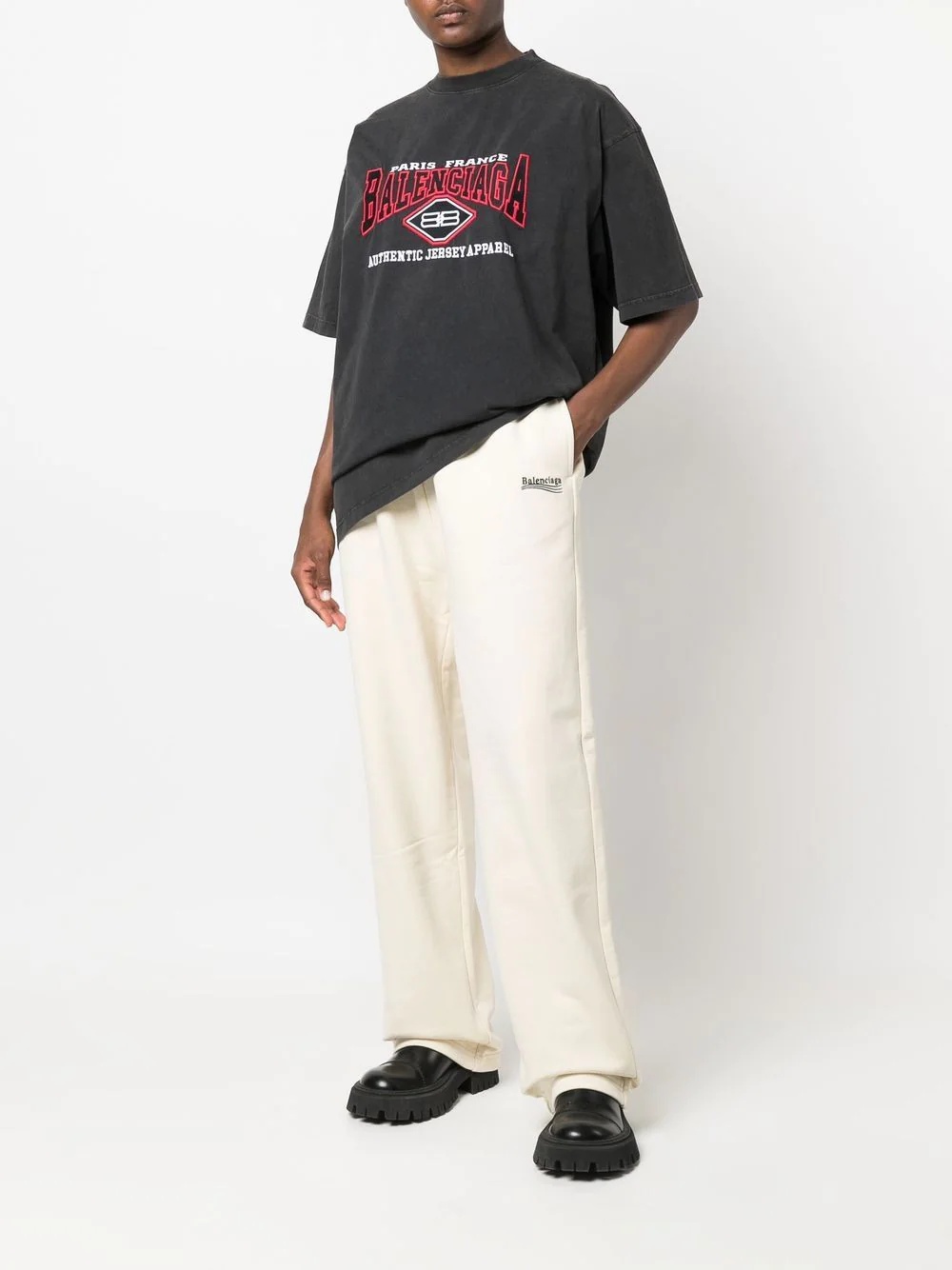 embroidered logo track pants - 2