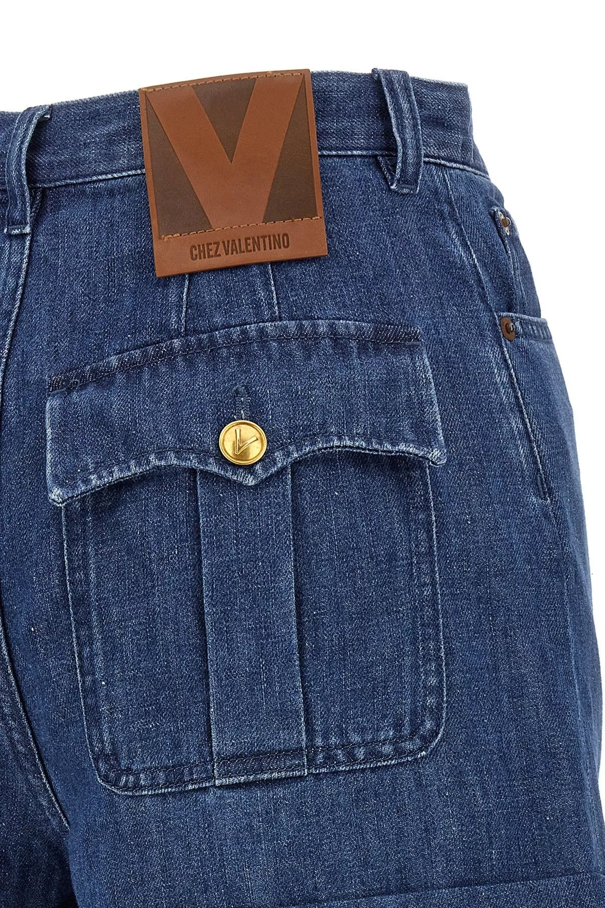 Valentino Garavani Women Valentino Garavani Denim Shorts - 4