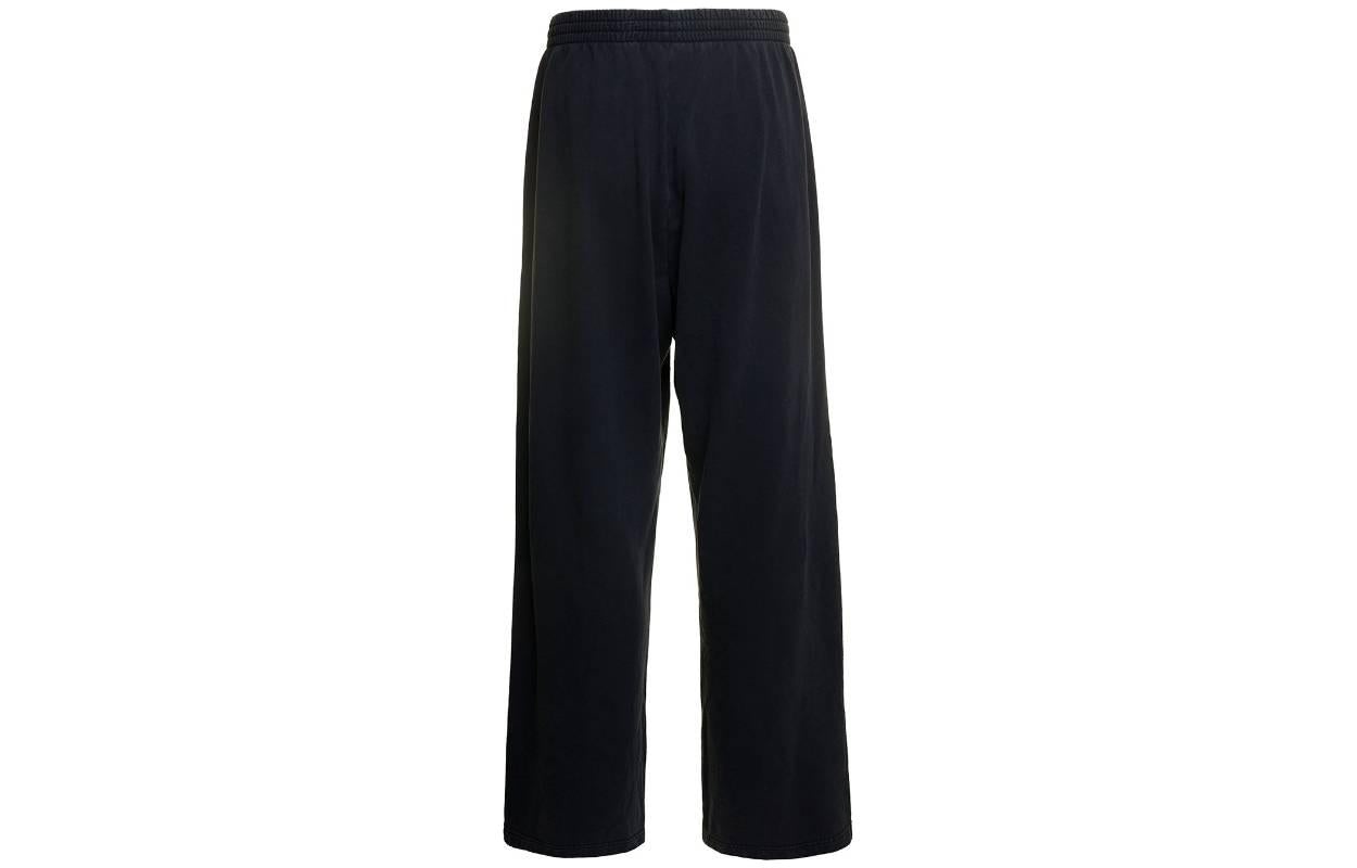 Balenciaga Outline Baggy Sweatpants 'Black Faded' 755118TOVV29034 - 2