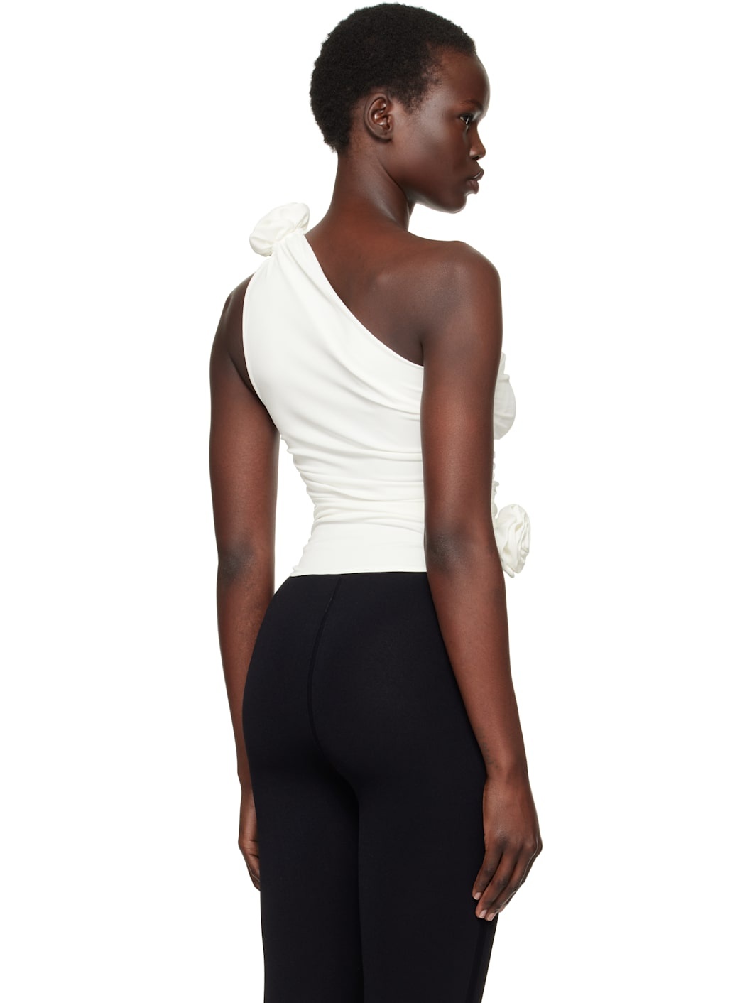 White One Shoulder Top - 3