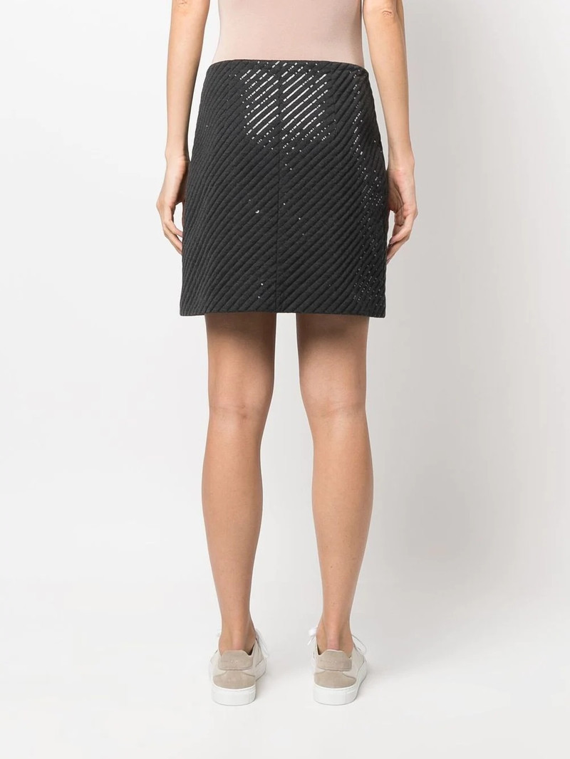 sequin embellished mini skirt 4
