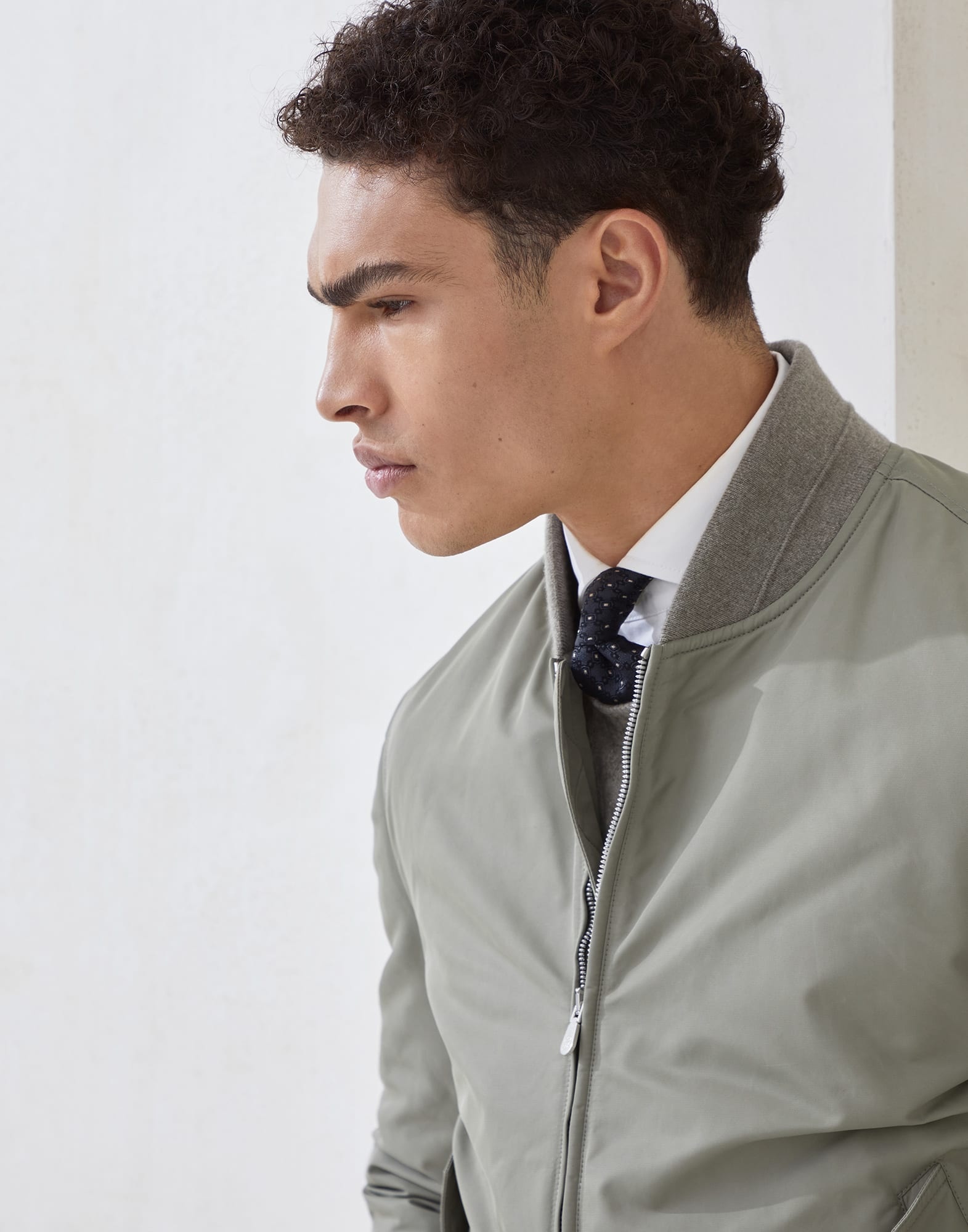 Techno satin bomber jacket with Thermore® padding - 3