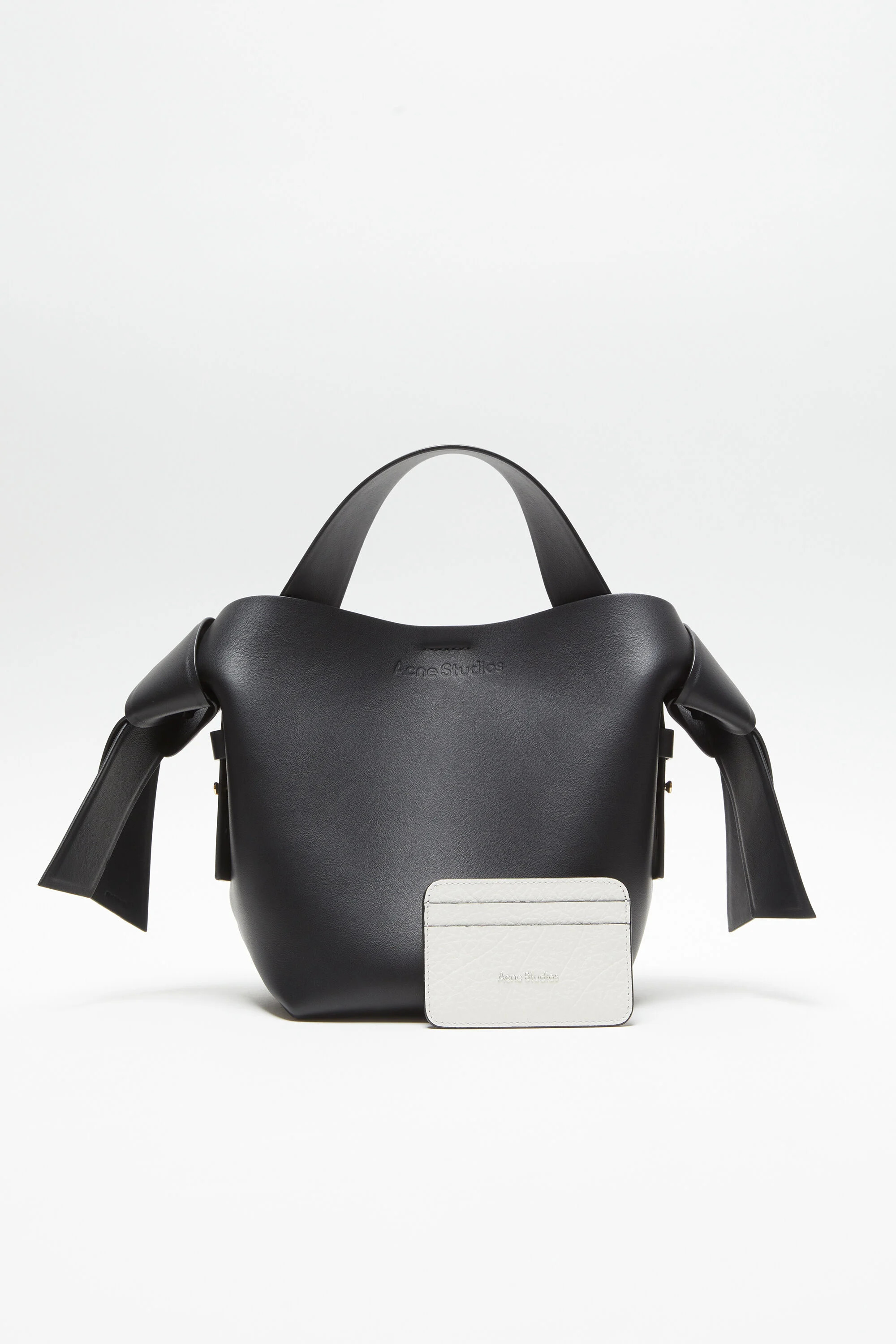 Leather card holder - White - 2