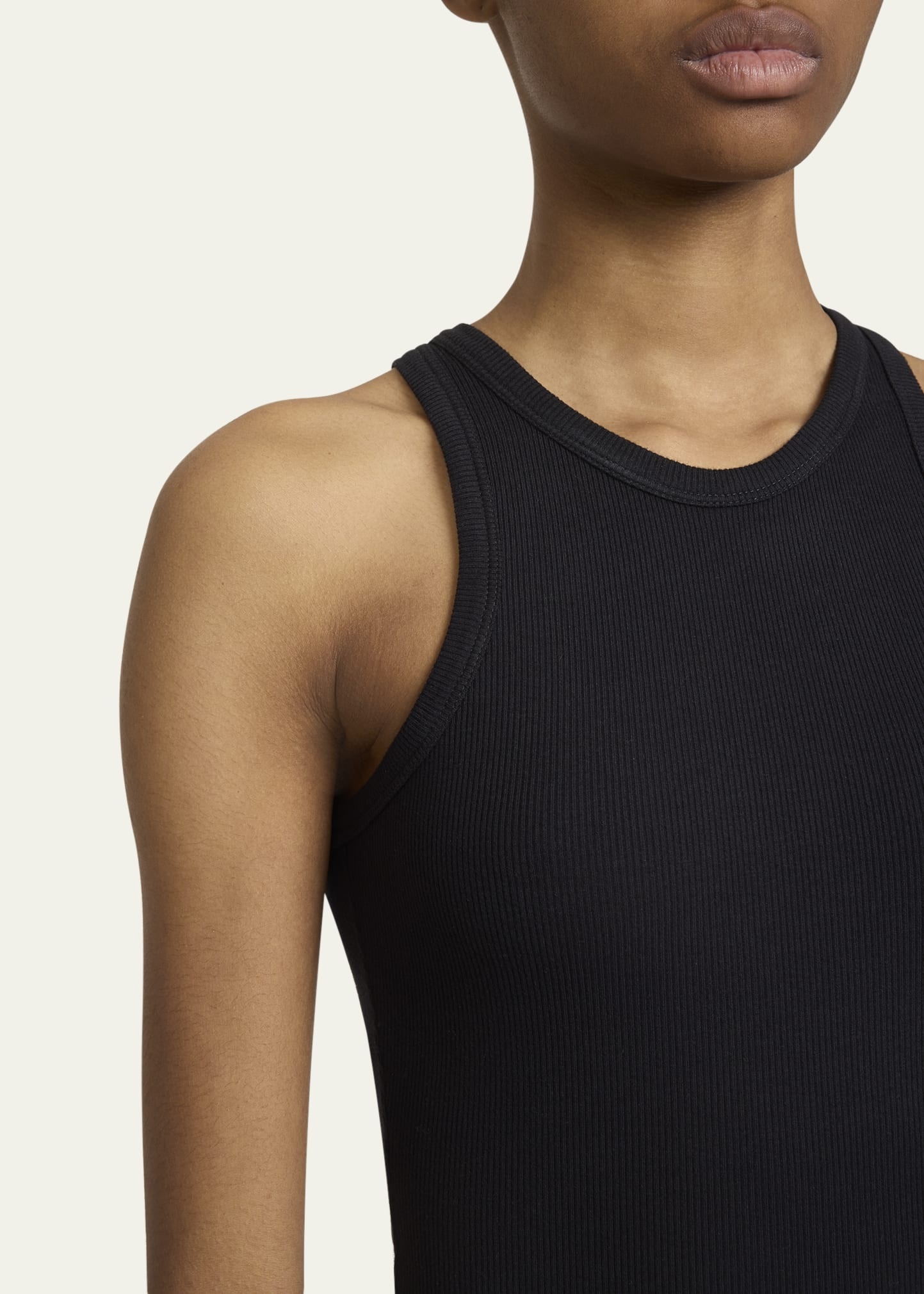 Ribbed Sleeveless Bodysuit - 5