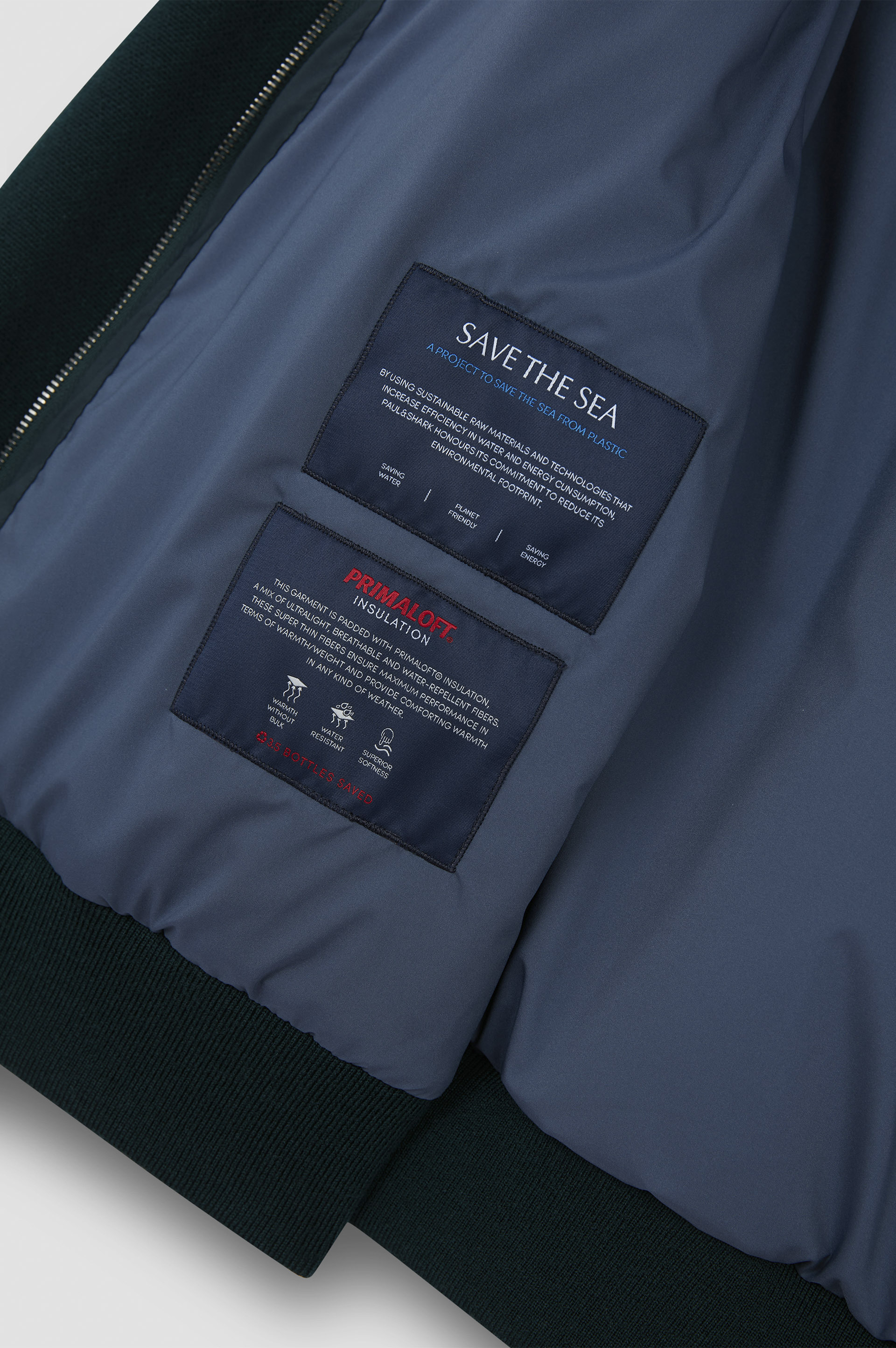 HYBRID ZIP-UP SWEATER IN SOFT COOL TOUCH WOOL AND TYPHOON® PLATINUM - 6