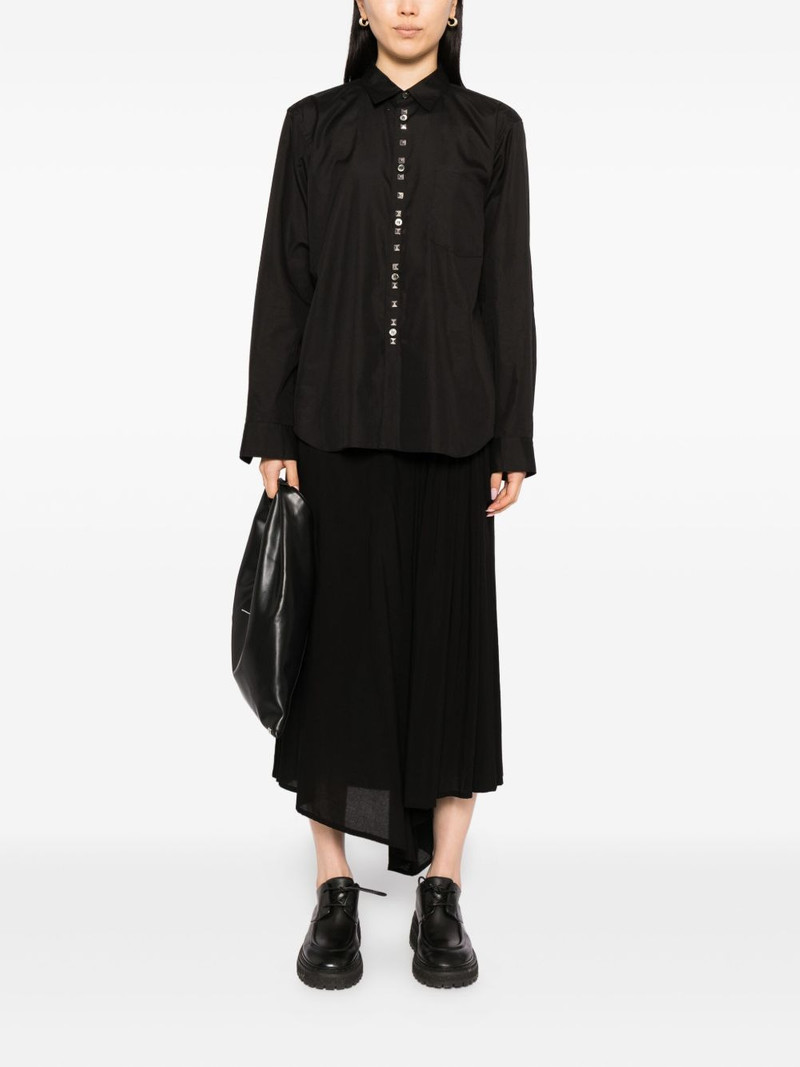 BLACK COMME des GARÇONS studded button-up shirt outlook