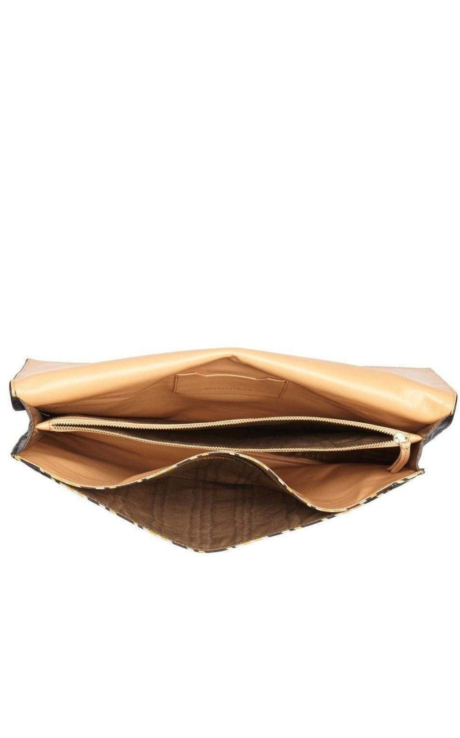 Stripe Large Envelope Clutch - 4