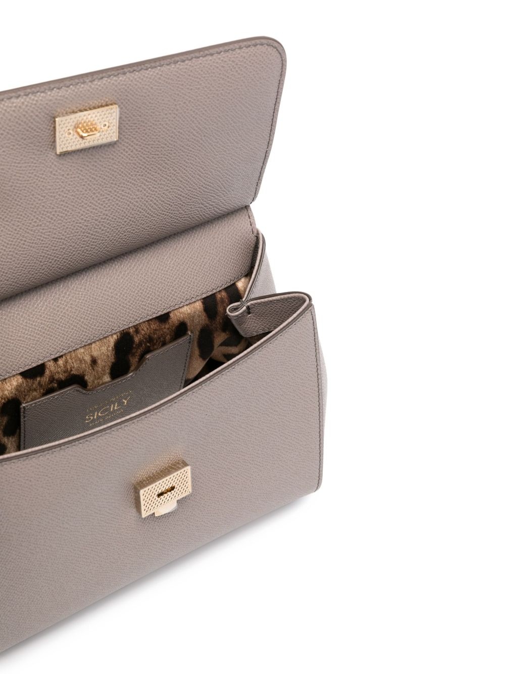leather tote bag - 5