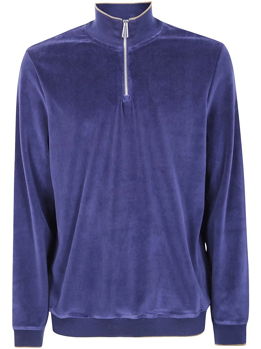 Paul Smith Mens 1/2 Zip Sweatshirt Clothing - 1