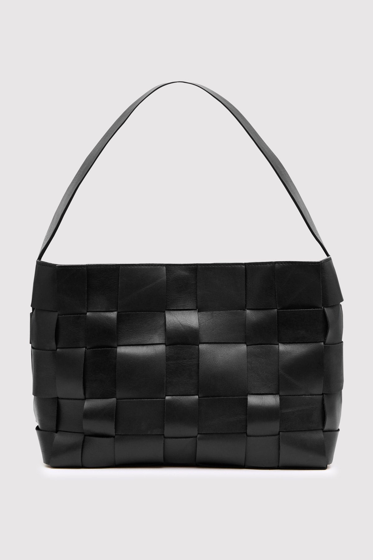 Woven Mini Tote - Black - 4