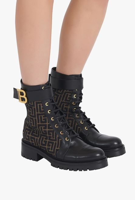 Bicolor jacquard Ranger Romy ankle boots - 7
