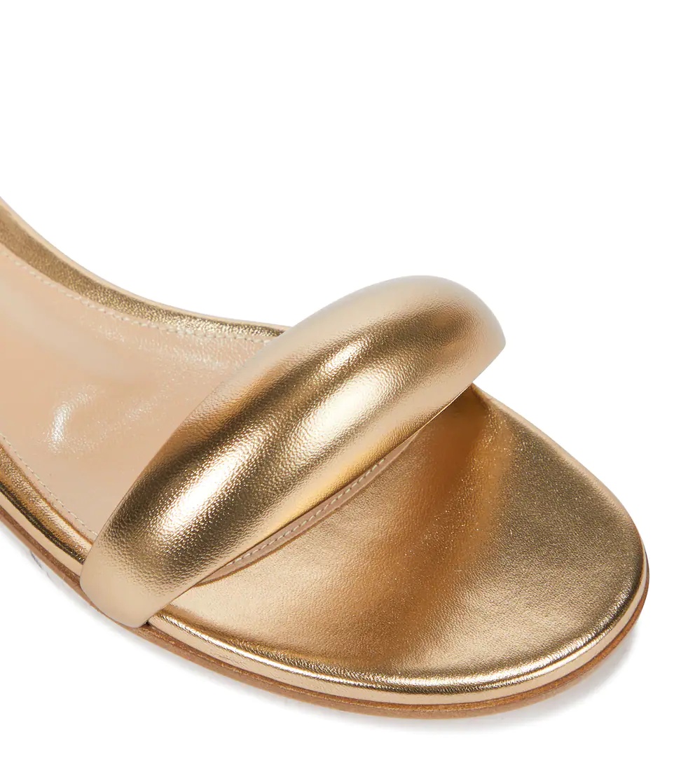 Bijoux metallic leather sandals - 6