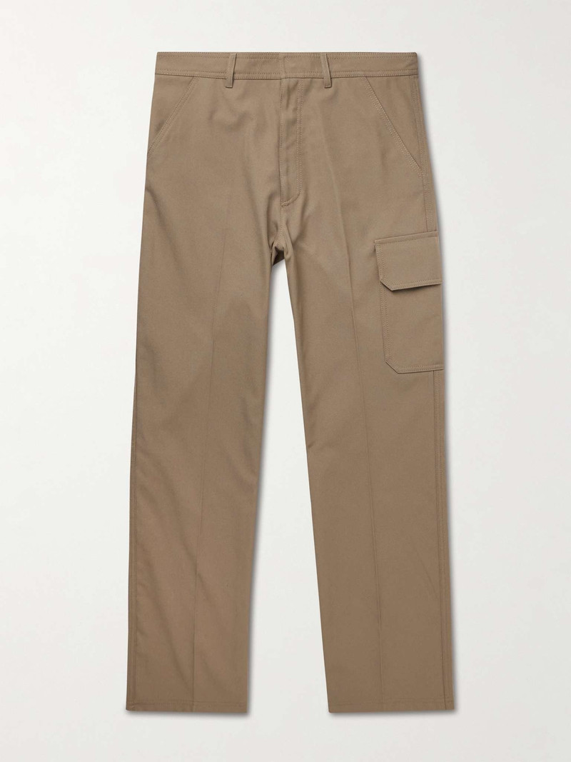 Straight-Leg Twill Cargo Trousers - 1