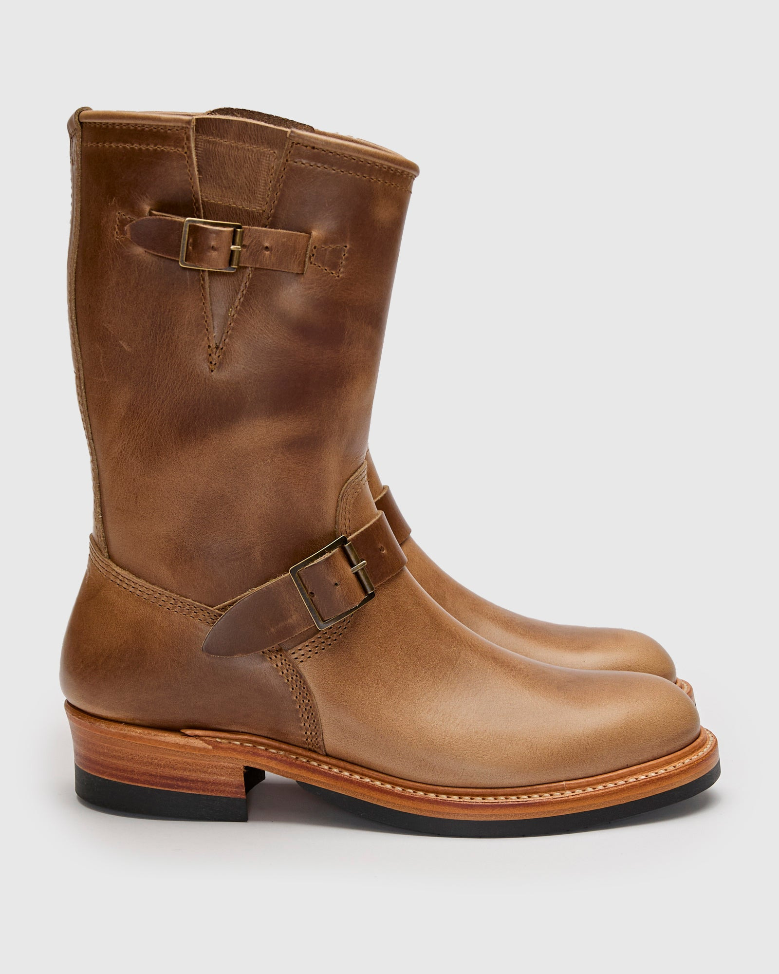 Wabash Engineer Boot in Horween Chromexcel Natural - 3