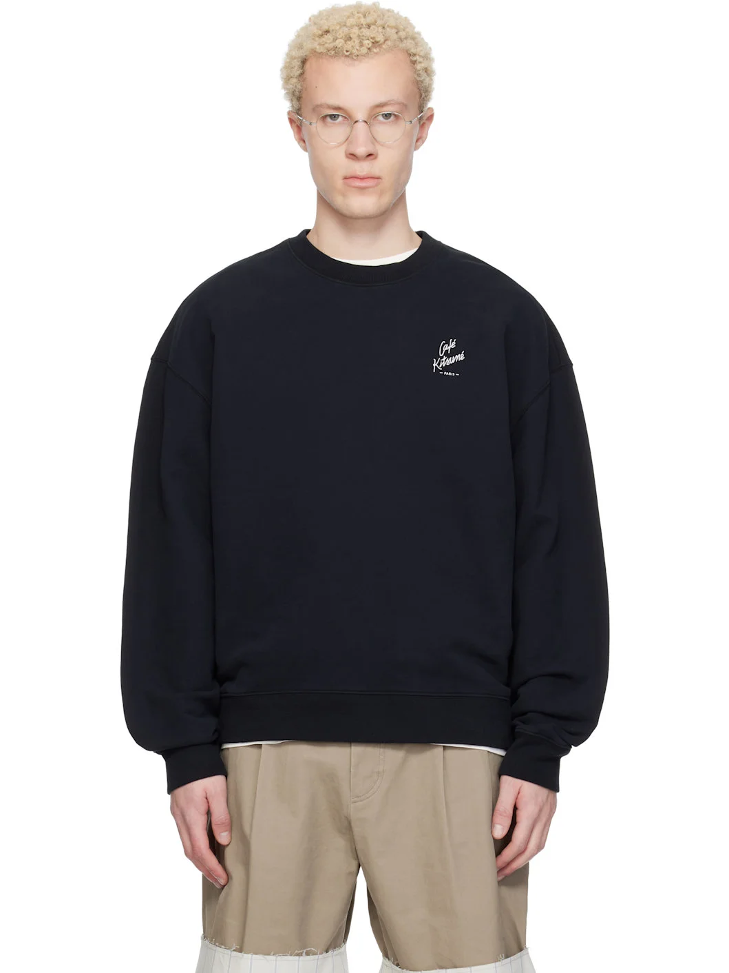 Black 'Café Kitsuné' Relax Sweatshirt - 1