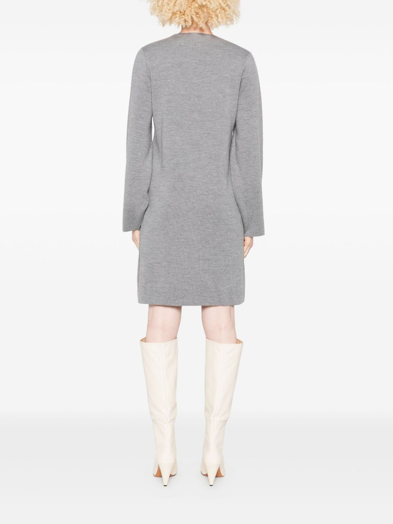 crew-neck wool midi dress 4