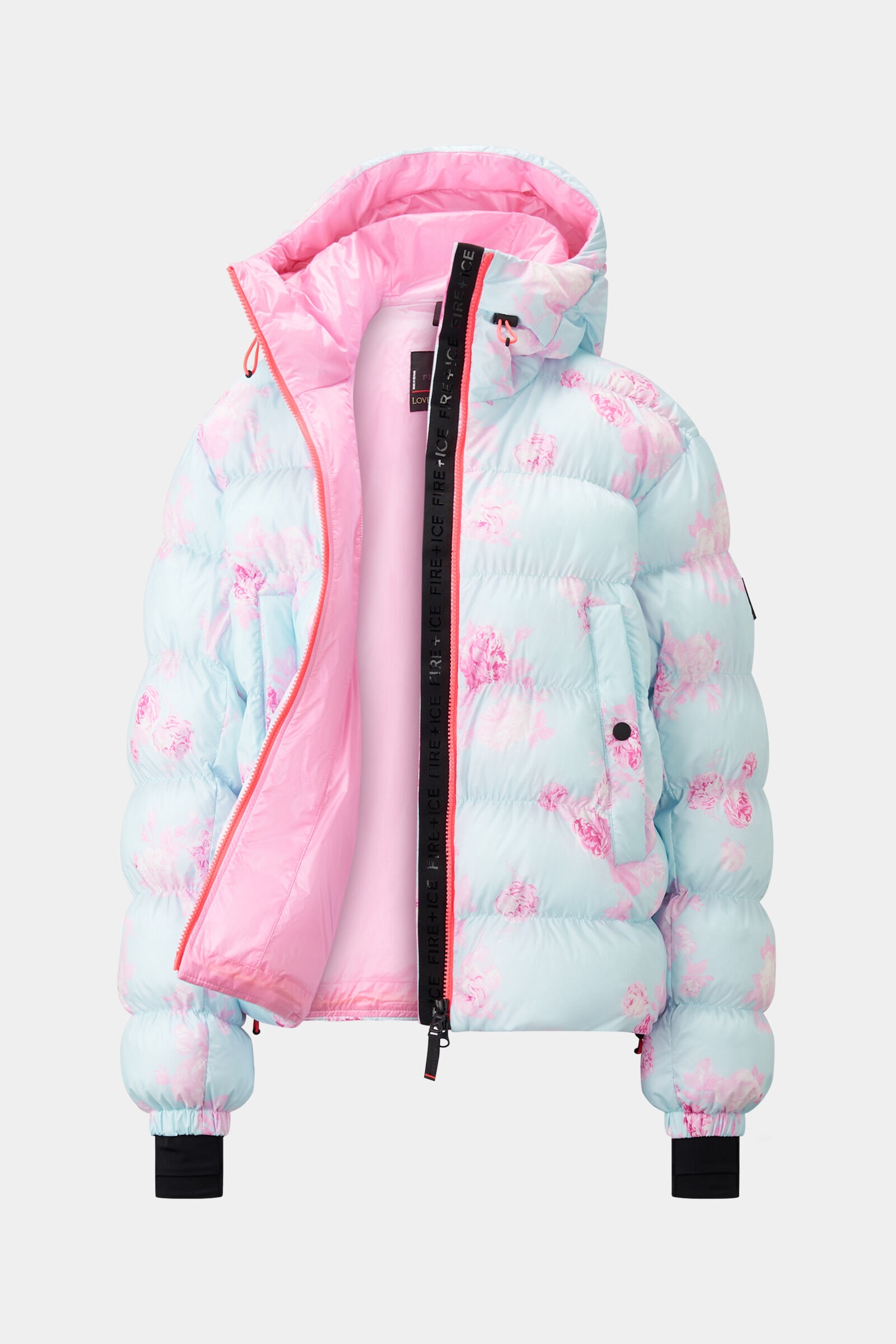 Rosetta Quilted jacket in Light blue/Rose - 8
