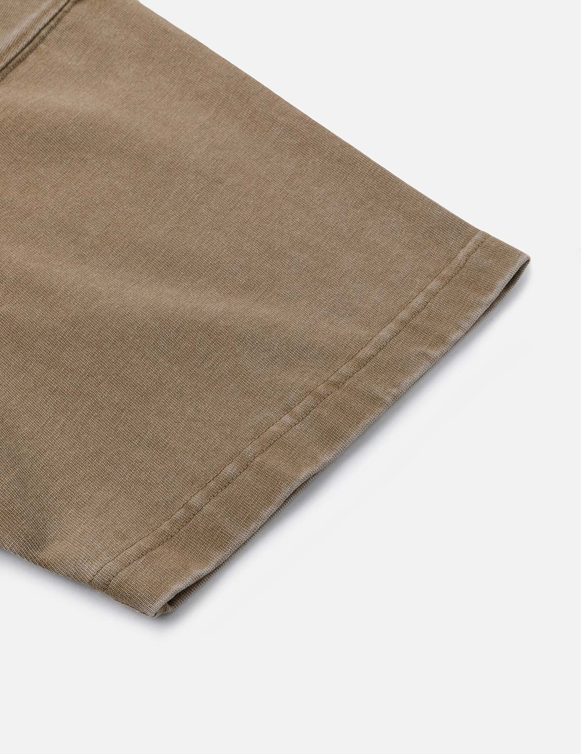 Washed Distressed Pocket and Gradient Print Loose Fit T-shirt - 11