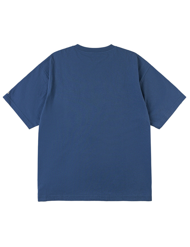 EVISU Smiling-heart Seagull-horseshoes Embroidery T-shirt outlook